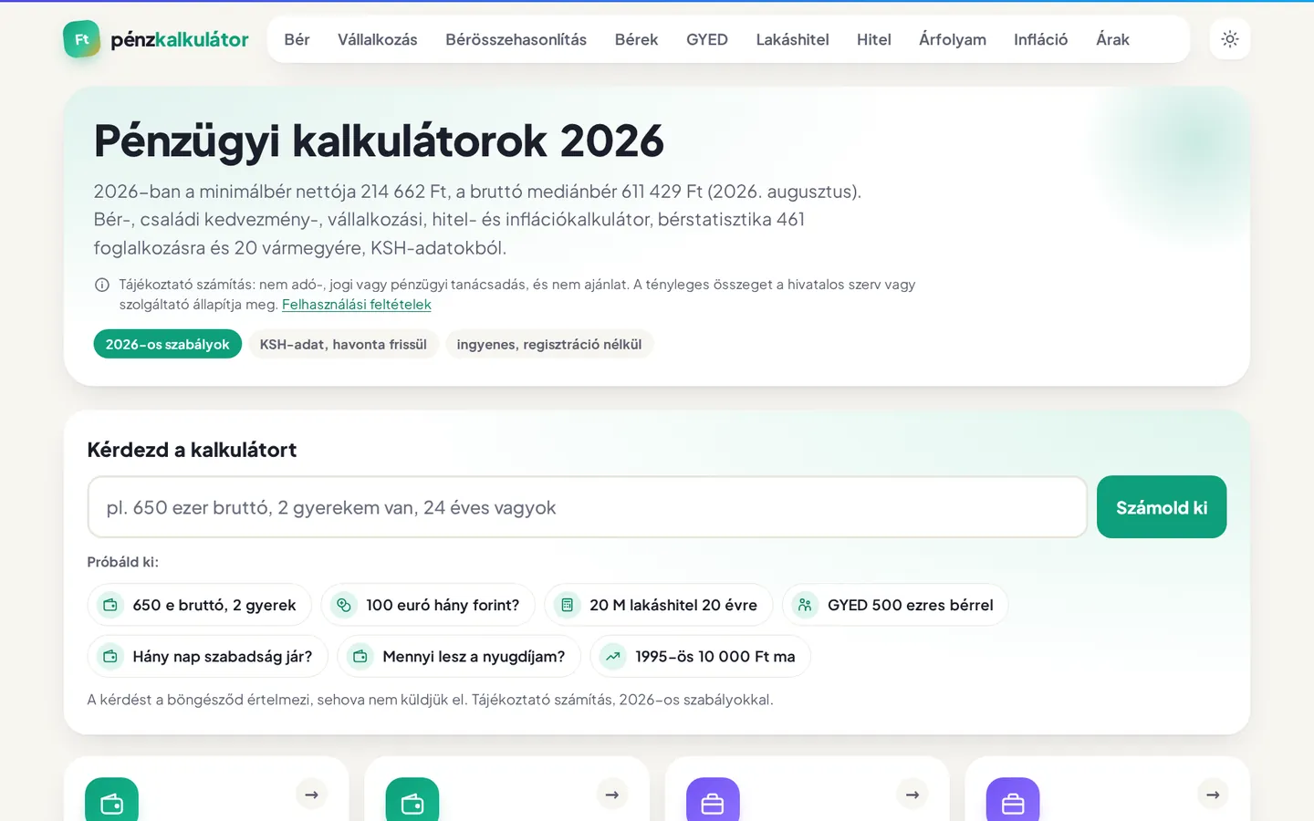 Pénzkalkulátor